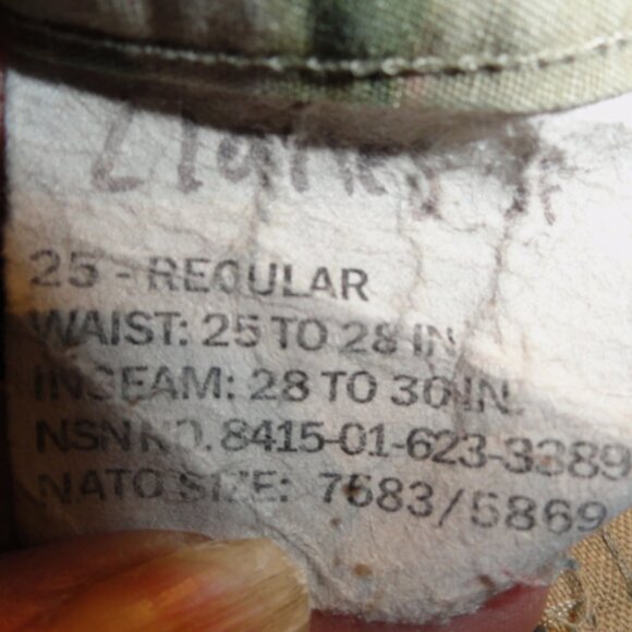 FEMALE sz25R CURRENT ISSUE ARMY US AIR FORCE OCP SCORPION UNIFORM PANTS LD 6822 - Picture 13 of 13